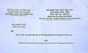 Đề Văn bàn về 'lối sống phông bạt' gây chú ý